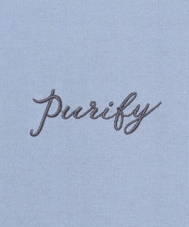 J.PRESS LADIES エンブロイダリー ロゴ Tシャツ サックスブルー系