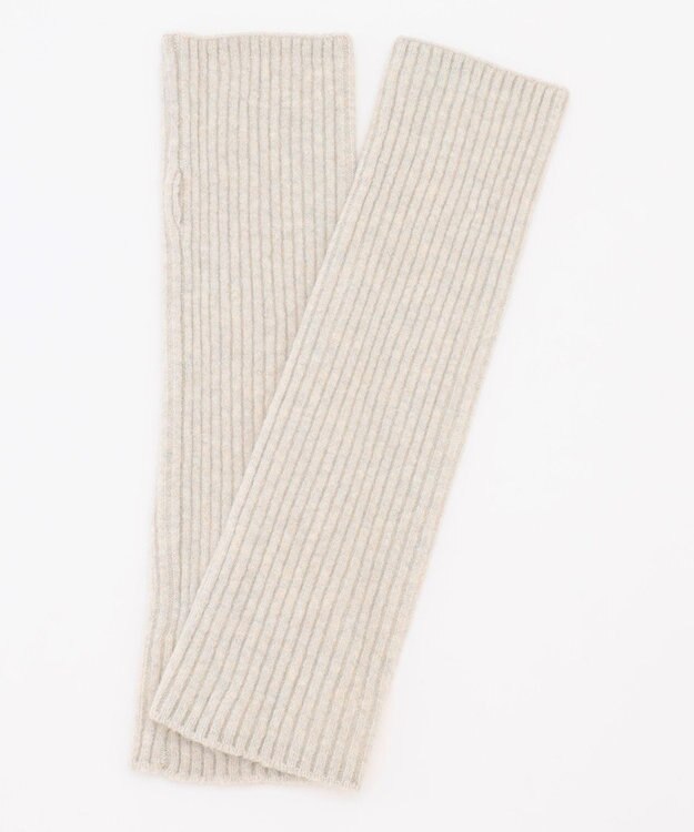 UNFILO ふわふわニット アームウォーマー グレージュ