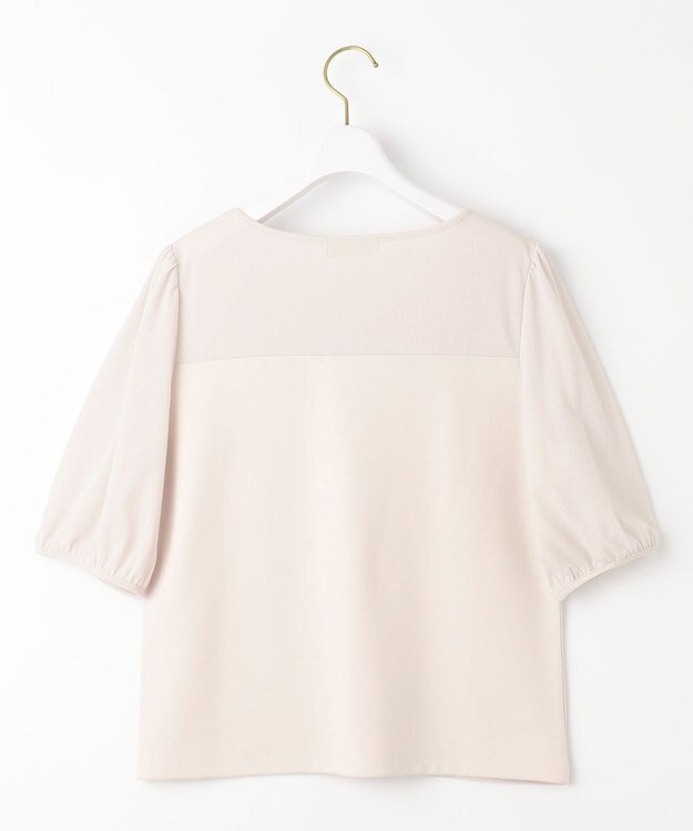 ANY SIS シアーコンビ プルオーバー アイボリー