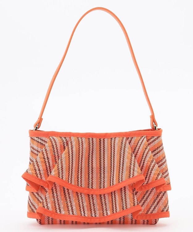 組曲 チュールラッフルバッグ オレンジ系5