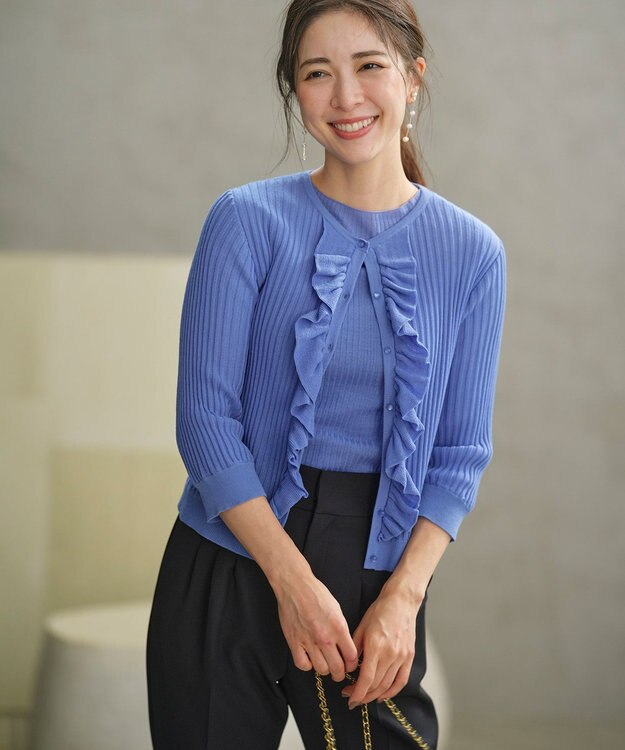 組曲 ベーシック シアーニット ブルー系