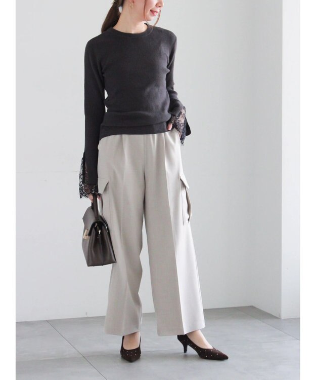 Te chichi イージーカーゴスラックス ベージュ