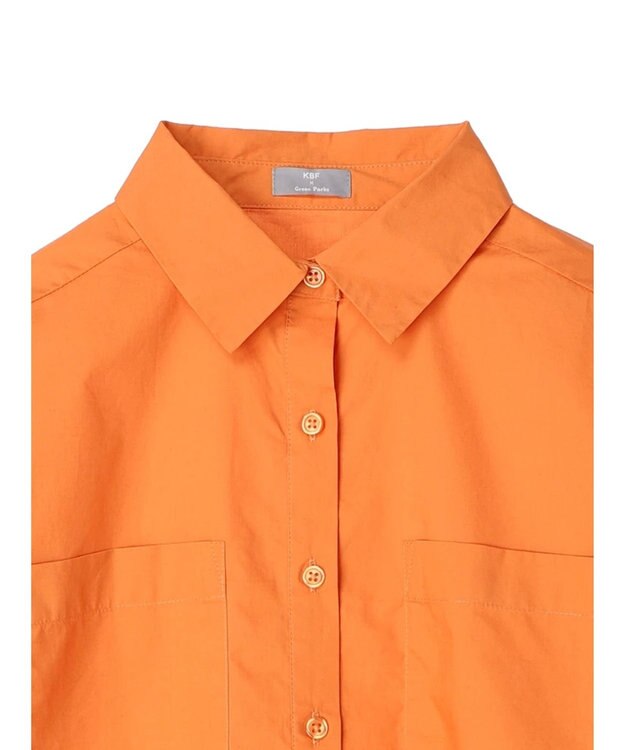 Green Parks ＫＢＦ　ショート丈ミリタリーシャツ Orange