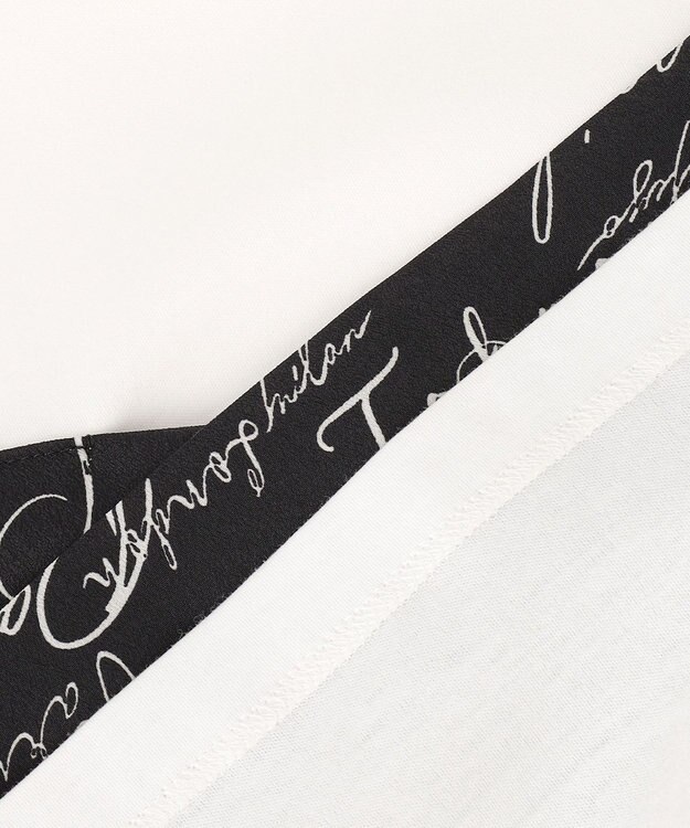 ICB 【30th ANNIVERSARY】5cityプリント コンビカットソー オフホワイト×ブラック