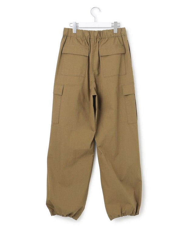 23区 L 【SLOW/一部店舗限定】ハイカウントギャバ パラシュート カーゴパンツ モスグリーン系