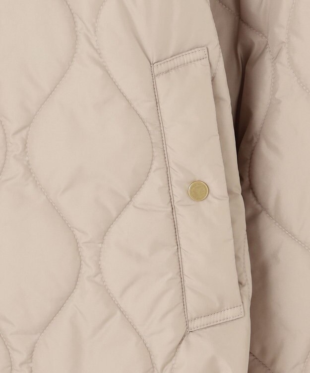 23区 L 【洗える/撥水加工】中綿 パディング アウター ベージュ系