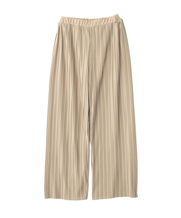 Green Parks カットプリーツイージーパンツ Beige