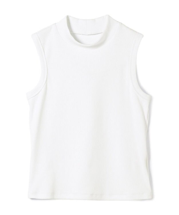 Chacott ソフトリブノースリーブTシャツ ホワイト