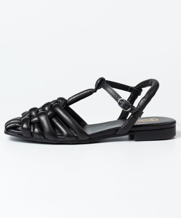 BONTRE 【BONTRE/ボントレ】グルカ風編み上げサンダル ブラック