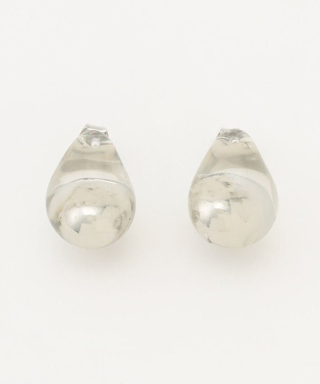 ICB 【2WAY】クリアメタルピアス シルバー系