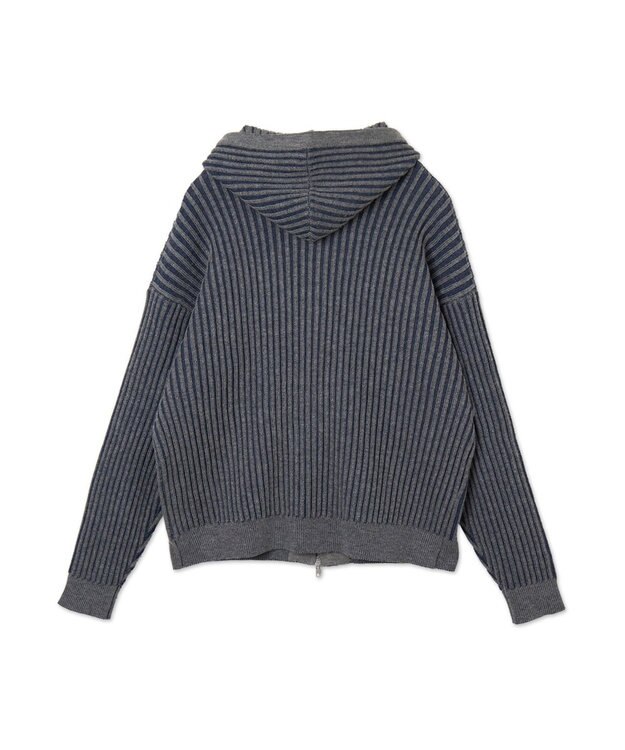 WEGO ヴィンテージライクZIPパーカー ブルー