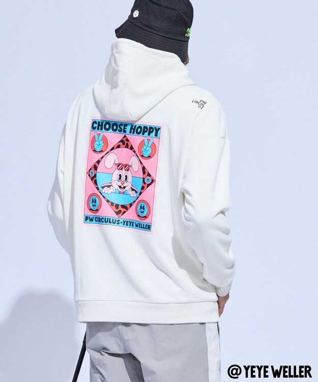 PW CIRCULUS 【UNISEX】【コラボアイテム】Yeyeコラボ フーディ ゴルフ アイボリー系