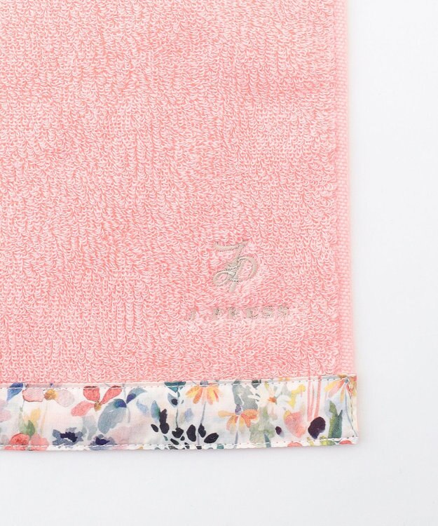 J.PRESS LADIES 【LIBERTY】【エステネージュ】 タオルハンカチ ピンク×Liberty系