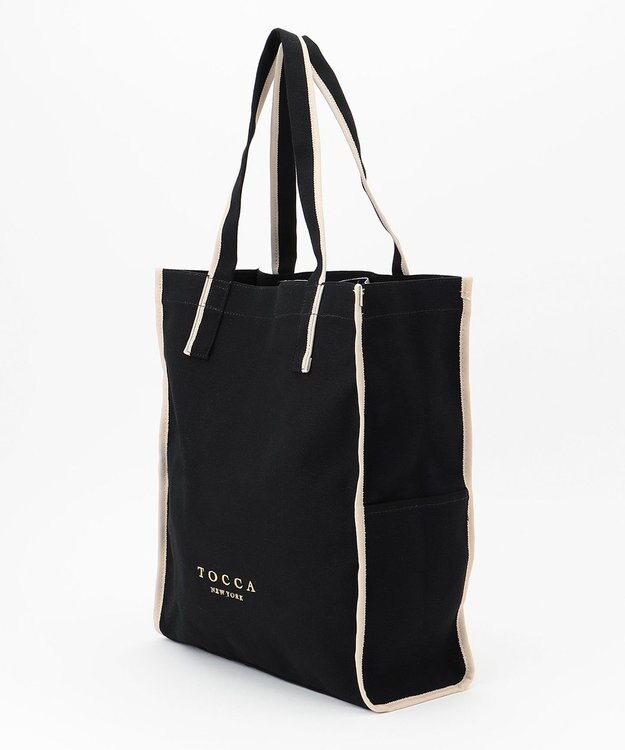 TOCCA 【WEB限定＆一部店舗限定】STRADA CANVAS TOTE L トートバッグ L ブラック系