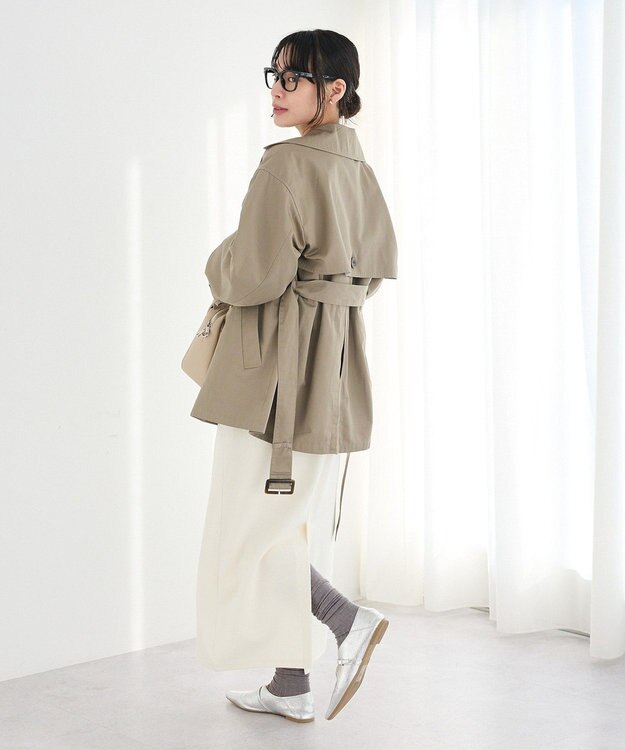 CRAFT STANDARD BOUTIQUE ワイドカフスミディトレンチコート Khaki