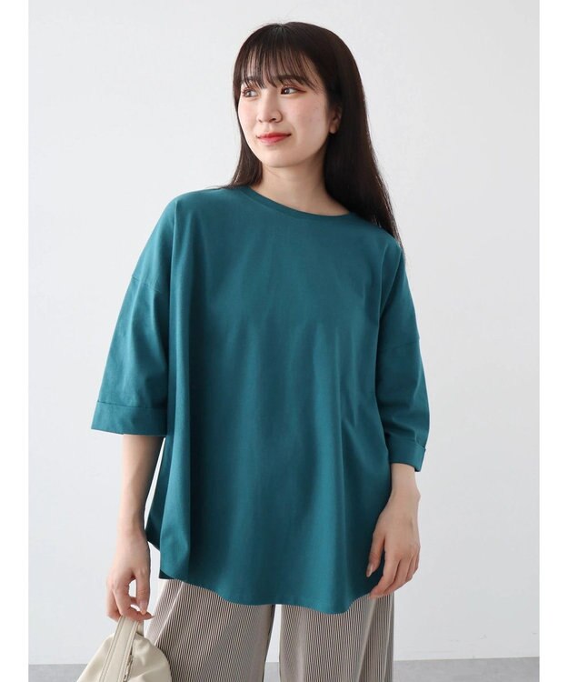 Green Parks インド綿 BIGサイズブロックロゴ半袖プルオーバー Green