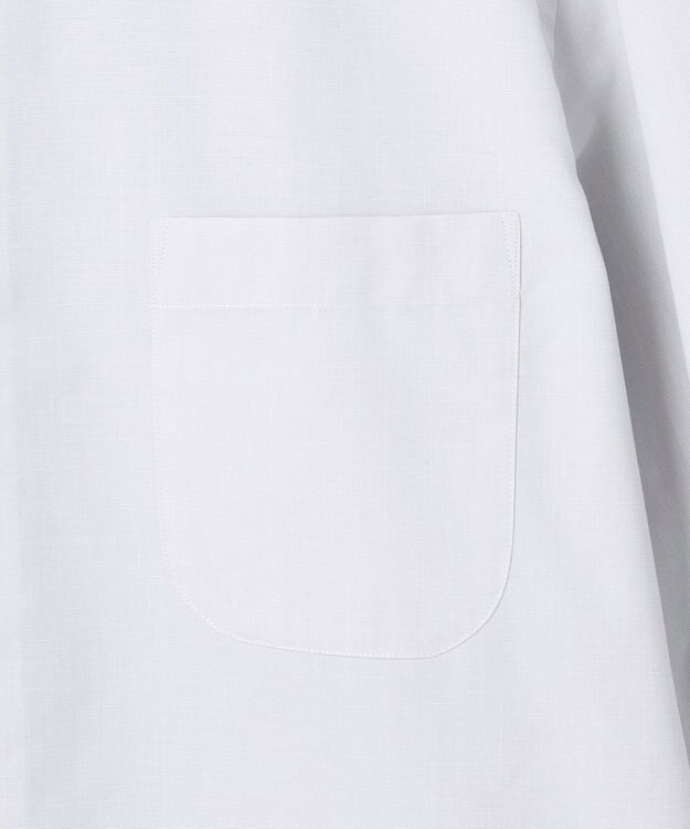 GOTAIRIKU 【形態安定】PREMIUMPLEATS_セミワイドカラー _通年ドレスシャツ(25年秋冬限定色) ライトグレー系