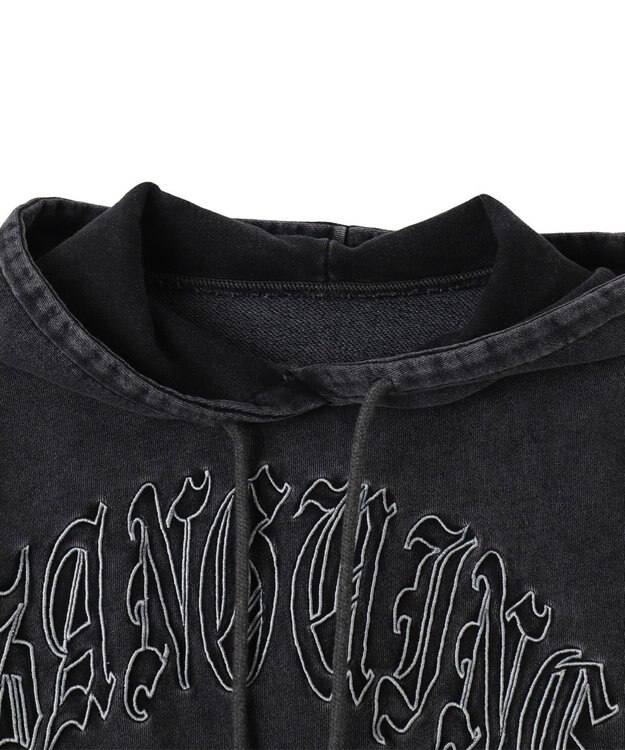 WEGO グラフィックアシッドウォッシュショートプルパーカー 柄2