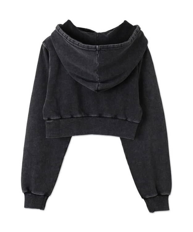 WEGO グラフィックアシッドウォッシュショートプルパーカー 柄2