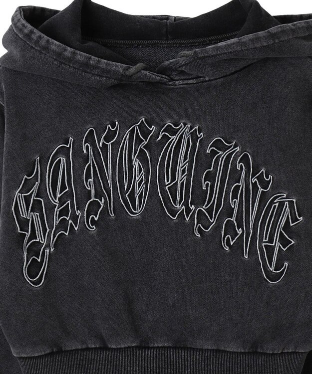 WEGO グラフィックアシッドウォッシュショートプルパーカー 柄2