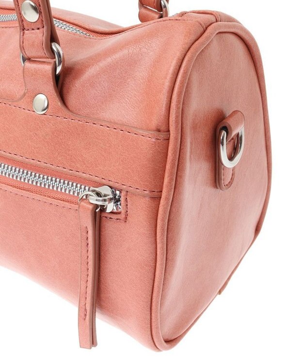 Green Parks ・ＱＵＯＮ　Ｗ　ＺＩＰ　２ｗａｙボストンバッグ Pink