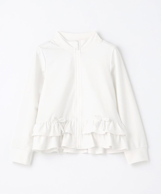 ANY KIDS 裾 フリル ラッシュガード ホワイト