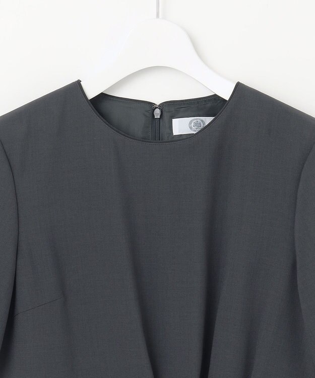 J.PRESS LADIES S 【セットアップ対応・洗える】DRYウーステッド ワンピース グレー系