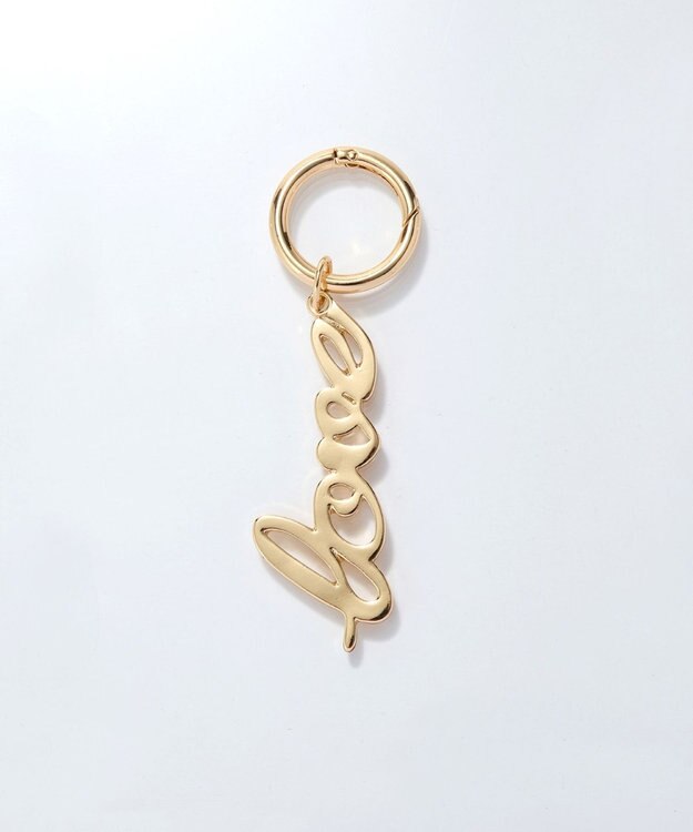 Phoebe レタードキーチャーム　ラブ ゴールド