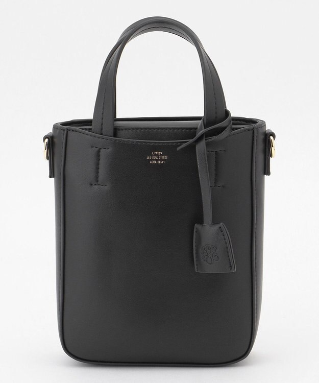 J.PRESS LADIES 【2way】スプリットレザー ナノポシェット バッグ ブラック系