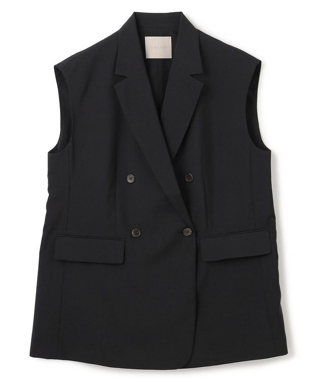 UNFILO L TENNEN TOUCH テーラードジレ ブラック