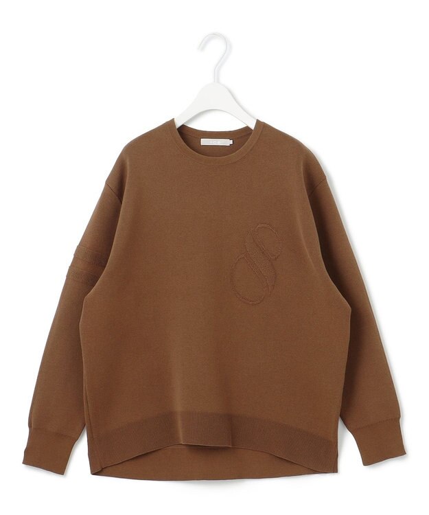 ICB 【洗える】ナンバリングカラーニット  プルオーバー コーヒー系［ソウルナンバー８］