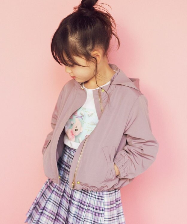 ANY KIDS マウンテンパーカー ピンクベージュ