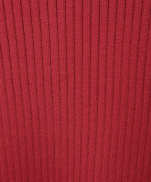 CRAFT STANDARD BOUTIQUE 洗える/とてもちクルーネックリブニットプルオーバー Red