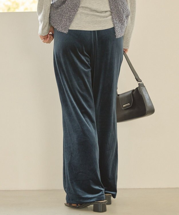 AMERICAN HOLIC ベイカーベロアパンツ Navy