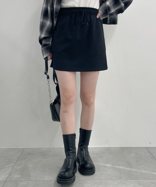 WEGO スウェットミニスカート ブラック