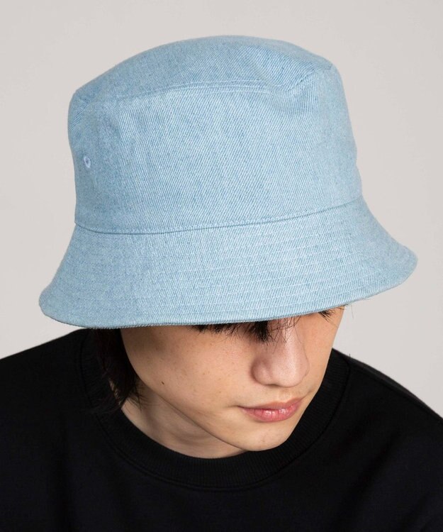 WEGO 【ユニセックス着用ITEM】プレーンバケットハット デニム淡色