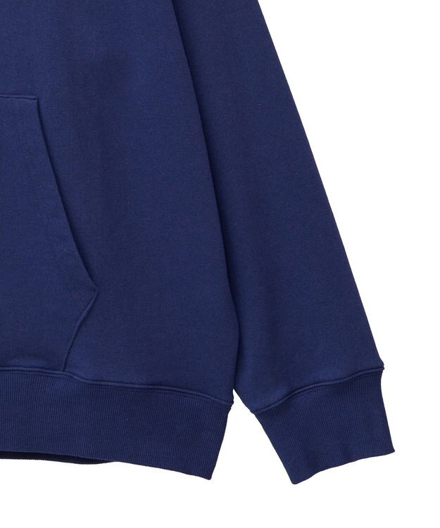 AMERICAN HOLIC フロッキーロゴプリント裏毛パーカー Navy