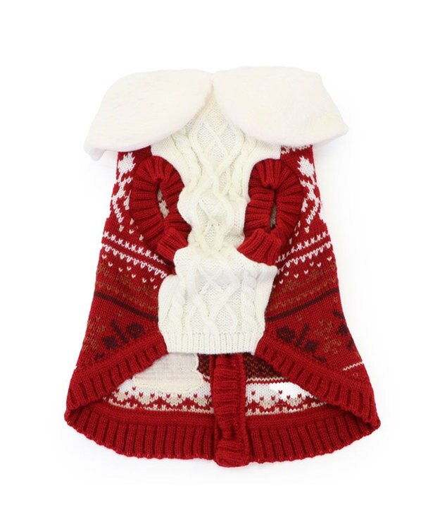 PET PARADISE スヌーピー スケート ニット 《レッド》 中型犬 大型犬  レッド