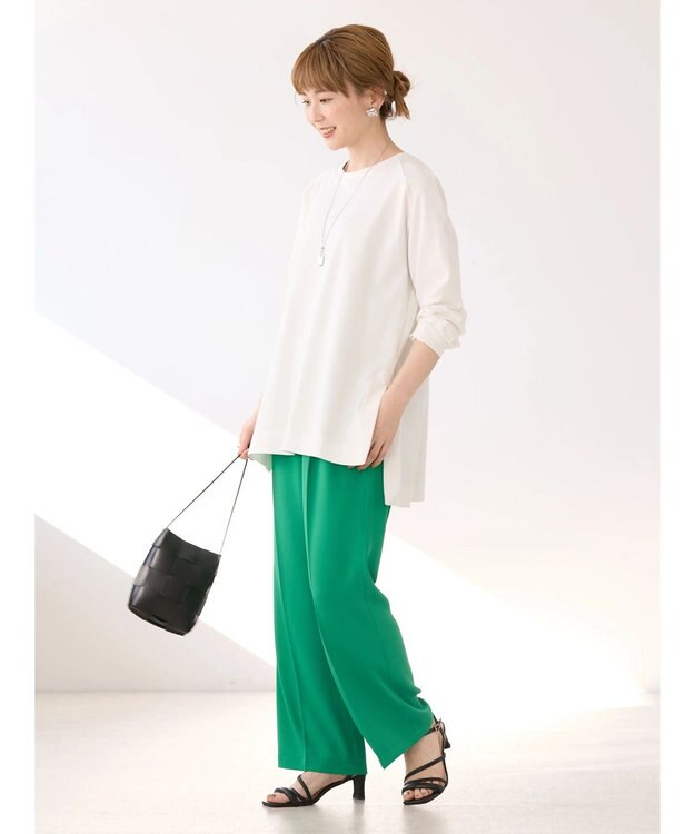 AMERICAN HOLIC サイドスリットカットチュニック Off White