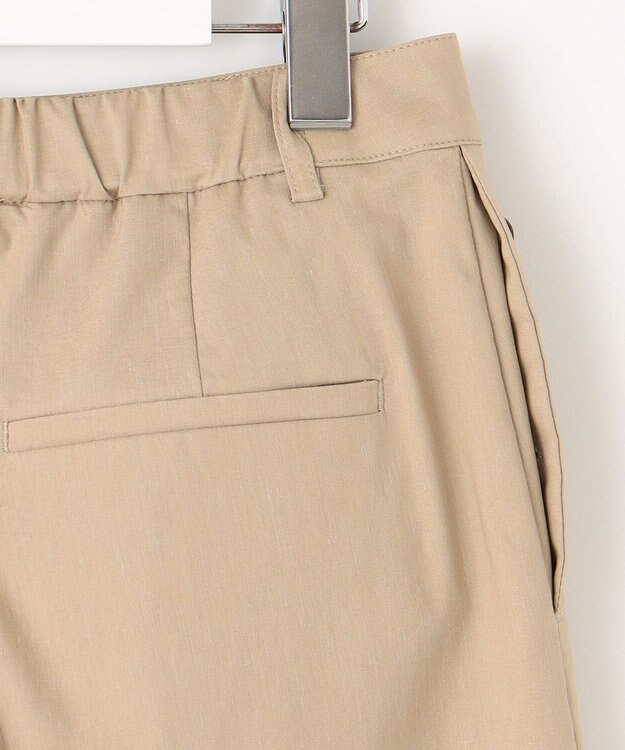 J.PRESS LADIES 【洗える・セットアップ対応】セルロースリネンストレッチ セミワイド パンツ ベージュ系