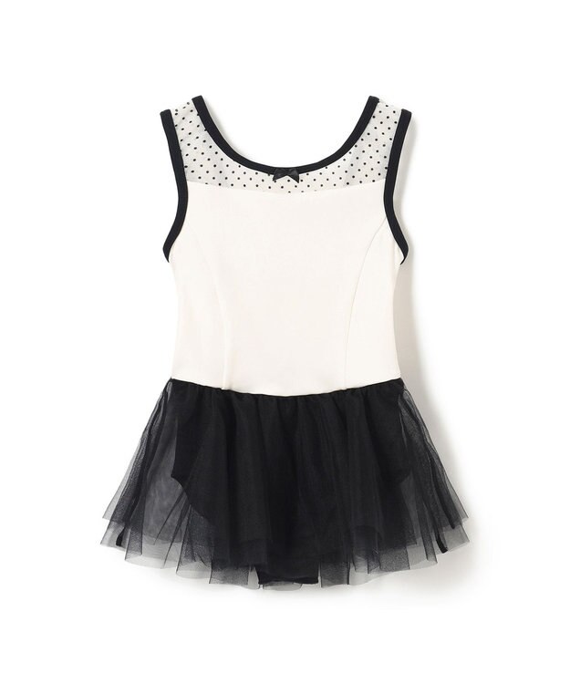 Chacott スカート付レオタード オフホワイト