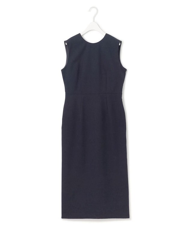 ICB 【接触冷感・UVケア・撥水・洗える】 LooseWeave ノースリーブワンピース ネイビー系