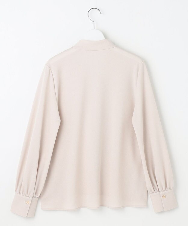 自由区 L 【洗える】アムンゼンジャージー ブラウス ベージュ