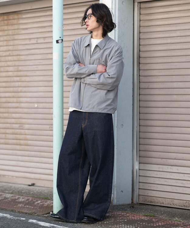 WEGO 【ユニセックス着用ITEM】フェイクスウェードシャツジャケット グレー