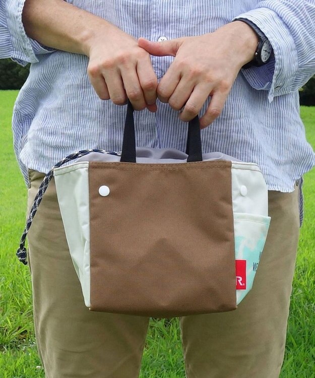 ROOTOTE 9632【ALLIANCE FOR THE BLUE × ROOTOTE】漁網ナイロン ルーガービッジ-A 03：ブラウン