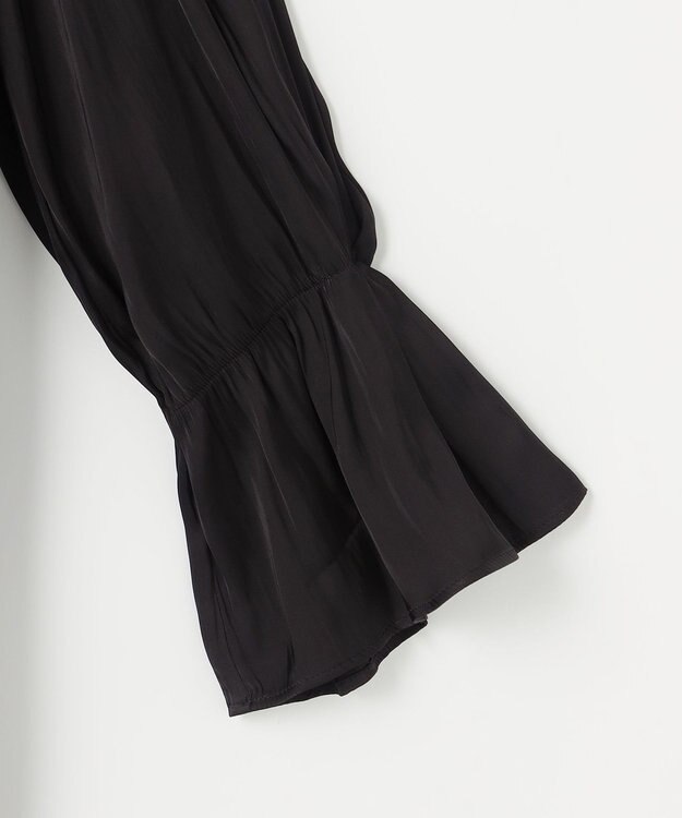 ANY SIS 【洗える】ベルスリーブナロー ドレス ブラック