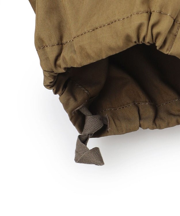 23区 L 【SLOW/一部店舗限定】ハイカウントギャバ パラシュート カーゴパンツ モスグリーン系