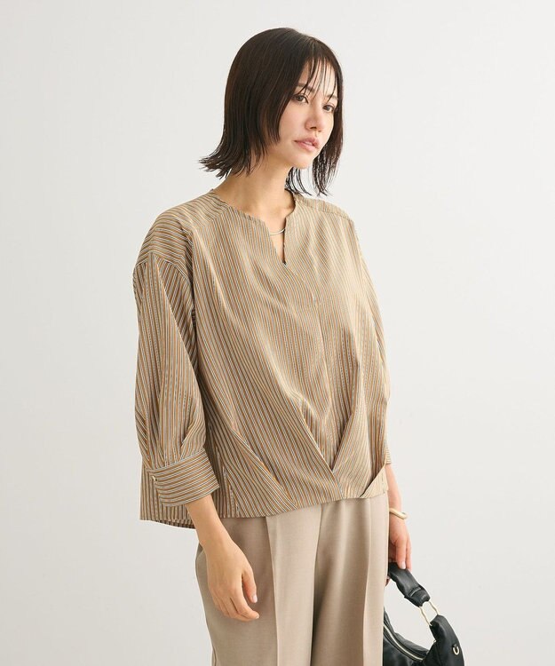 Green Parks ２ＷＡＹ　バースキッパーブラウス Stripe