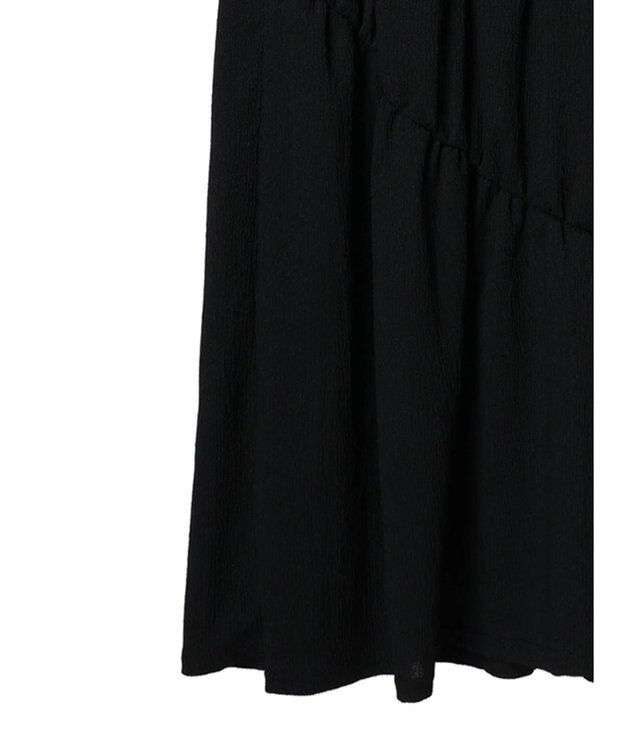 Green Parks カットソー異素材ドッキングワンピース Gray