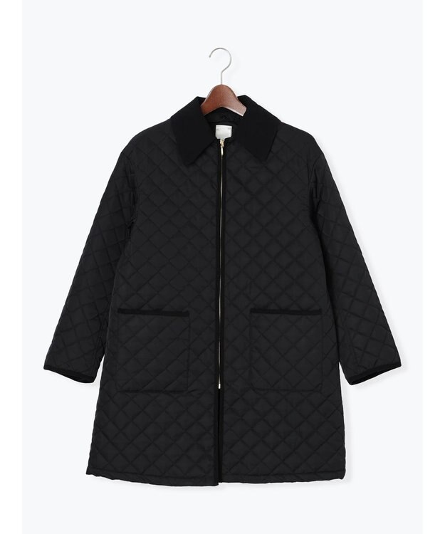 Te chichi キルティングミドルコート ブラック